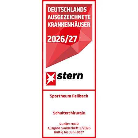 Sportheum Sportklinik Fellbach Stern-Zertifikat Schulter